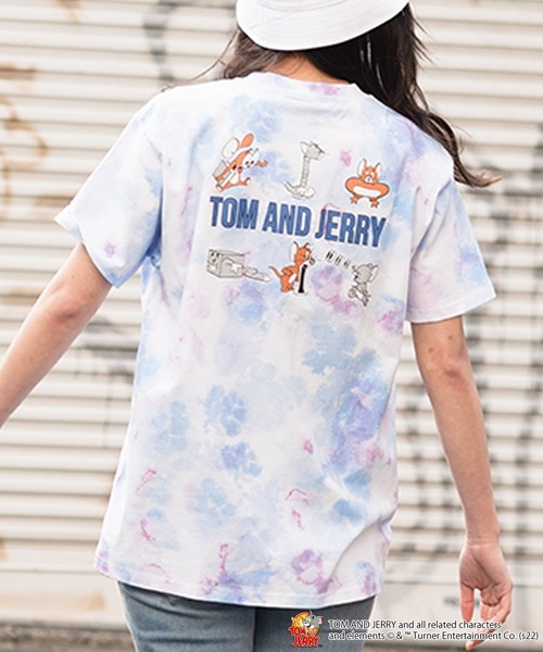Tom&Jerry(トムアンドジェリー)の「【OUTDOOR PRODUCTS/アウトドアプロダクツ】【TOM&JERRY/ トムとジェリー 】オリジナルデザインTシャツ(Tシャツ/カットソー・メンズ・ブルー/ベージュ系その他/ホワイト系その他/ホワイト/ダークグリーン/ベージュ/ピンク系その他/その他/スミクロ/アイボリー・X-LARGE/LARGE/MEDIUM/SMALL)」の5枚目の写真