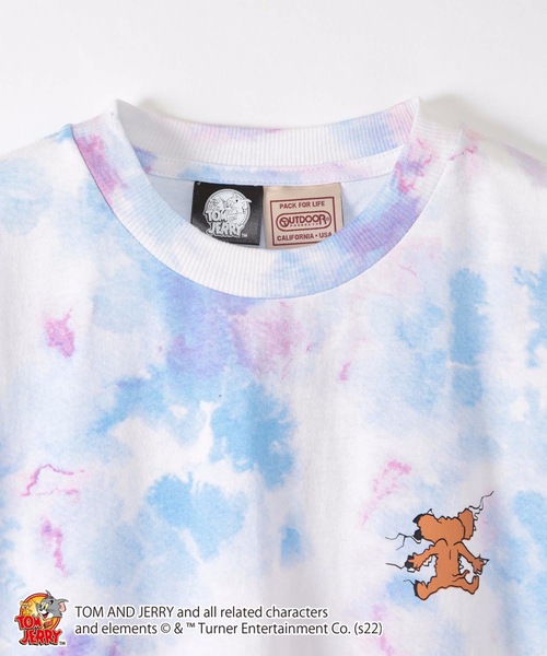 Tom&Jerry(トムアンドジェリー)の「【OUTDOOR PRODUCTS/アウトドアプロダクツ】【TOM&JERRY/ トムとジェリー 】オリジナルデザインTシャツ(Tシャツ/カットソー・メンズ・ブルー/ベージュ系その他/ホワイト系その他/ホワイト/ダークグリーン/ベージュ/ピンク系その他/その他/スミクロ/アイボリー・X-LARGE/LARGE/MEDIUM/SMALL)」の15枚目の写真