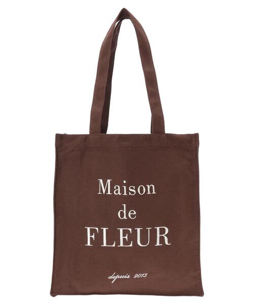 Maison de FLEUR(メゾンドフルール)の「ブランドロゴ刺繍スクエアトートバッグ(トートバッグ・レディース・ブラウン/ピンク/ブラック/ブルー/グリーン/イエロー/ピンク系その他・FREE)」の13枚目の写真