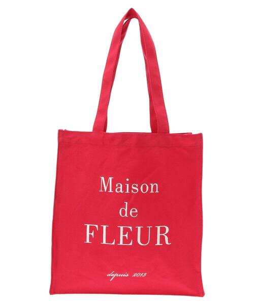Maison de FLEUR(メゾンドフルール)の「ブランドロゴ刺繍スクエアトートバッグ(トートバッグ・レディース・ブラウン/ピンク/ブラック/ブルー/グリーン/イエロー/ピンク系その他・FREE)」の17枚目の写真