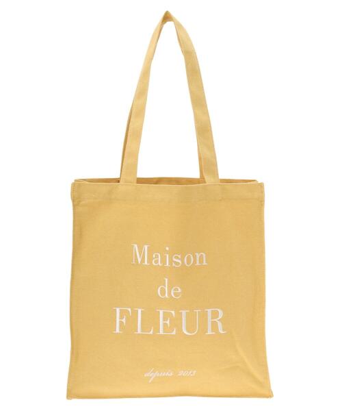 Maison de FLEUR(メゾンドフルール)の「ブランドロゴ刺繍スクエアトートバッグ(トートバッグ・レディース・ブラウン/ピンク/ブラック/ブルー/グリーン/イエロー/ピンク系その他・FREE)」の19枚目の写真