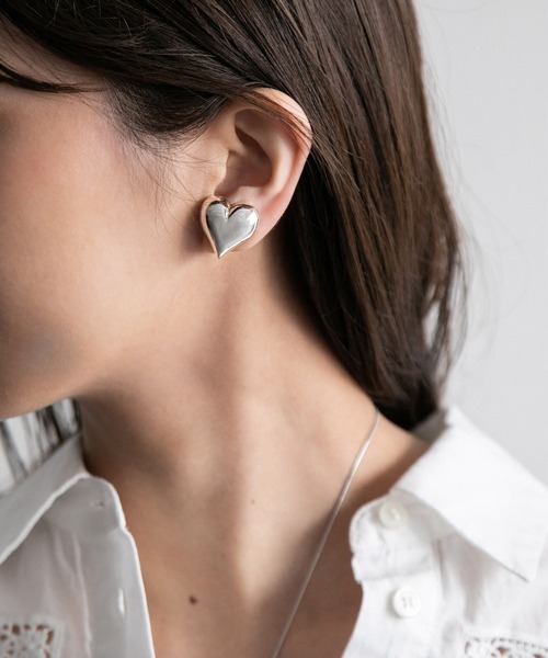 A part by（アパートバイ）の「ハートモチーフイヤリング　280502（イヤリング・レディース・シルバー/ゴールド・FREE）」の6枚目の写真