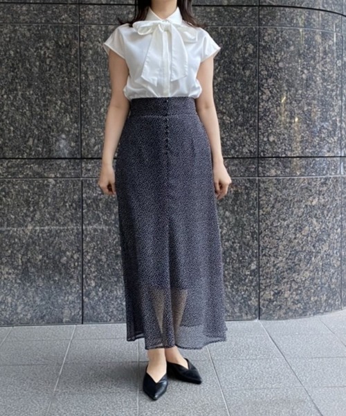 TONAL（トーナル）の「リボンタイノースリブラウス（シャツ/ブラウス 