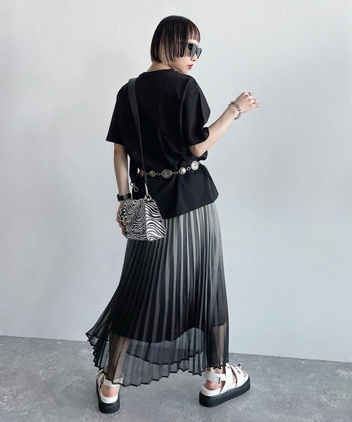 PAGEBOY（ページボーイ）の「クラシックTシャツ（Tシャツ/カットソー・レディース・ブラック/オフホワイト/ホワイト系その他/グリーン系その他/コーラルピンク・FREE）」の11枚目の写真