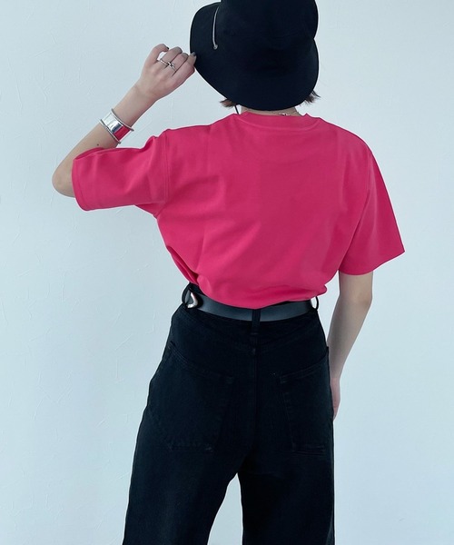 PAGEBOY（ページボーイ）の「クラシックTシャツ（Tシャツ/カットソー・レディース・ブラック/オフホワイト/ホワイト系その他/グリーン系その他/コーラルピンク・FREE）」の14枚目の写真