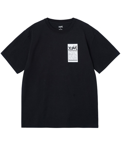 X-girl（エックスガール）の「WORDS FACE S/S TEE/ワーズ