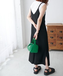 DISCOAT | インナー付ニットキャミワンピース(ワンピース)