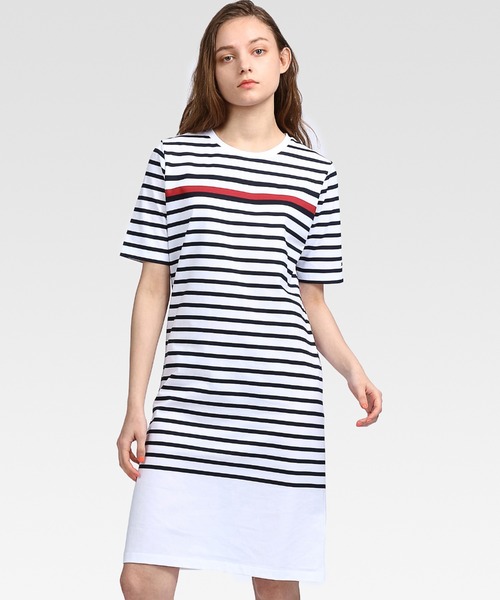 セール ボーダークルーネックショートワンピース ワンピース ワンピース Tommy Hilfiger Hilfiger トミーヒルフィガー の ワンピース ボーダークルーネックショートワンピース Ww をセール価格で購入できます Tommy Hilfiger トミーヒルフィガー の