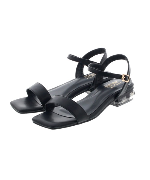 JELLY BEANS(ジェリービーンズ)の「クリアヒールストラップサンダル(210-346)JELLY BEANS(ジェリービーンズ)(サンダル・レディース・アイボリー/ゼブラ/ブラック/キャメル・L/S/LL/M)」の3枚目の写真