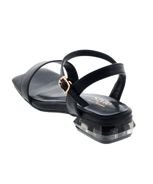 JELLY BEANS(ジェリービーンズ)の「クリアヒールストラップサンダル(210-346)JELLY BEANS(ジェリービーンズ)(サンダル・レディース・アイボリー/ゼブラ/ブラック/キャメル・L/S/LL/M)」の6枚目の写真