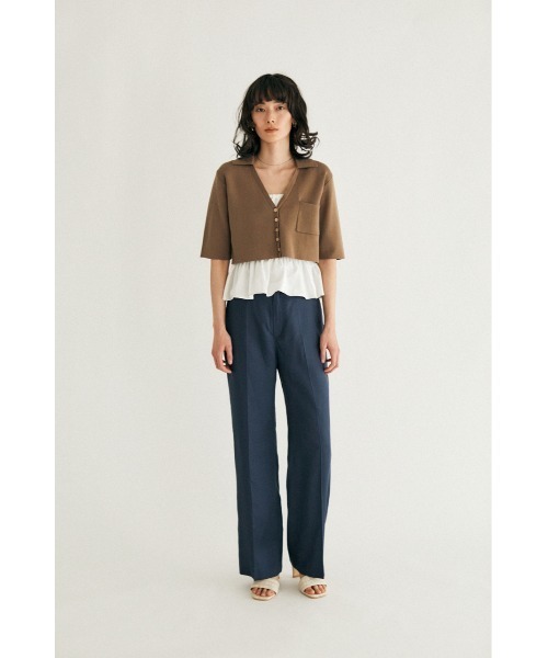 M_(エムアンダーバー)の「【M_】SHORT KNIT シャツ(ニット/セーター・レディース・ベージュ/アイボリー/ブラック・FREE)」の10枚目の写真