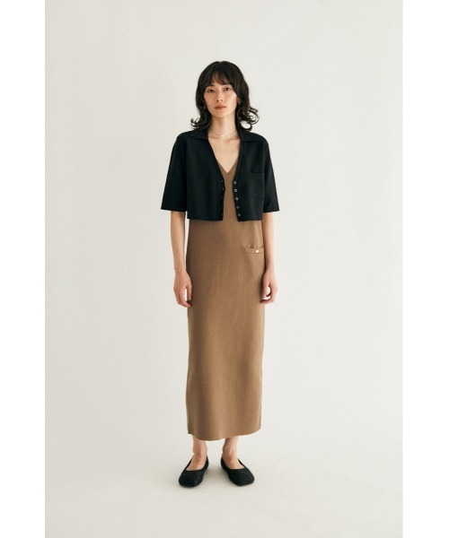 M_(エムアンダーバー)の「【M_】SHORT KNIT シャツ(ニット/セーター・レディース・ベージュ/アイボリー/ブラック・FREE)」の11枚目の写真