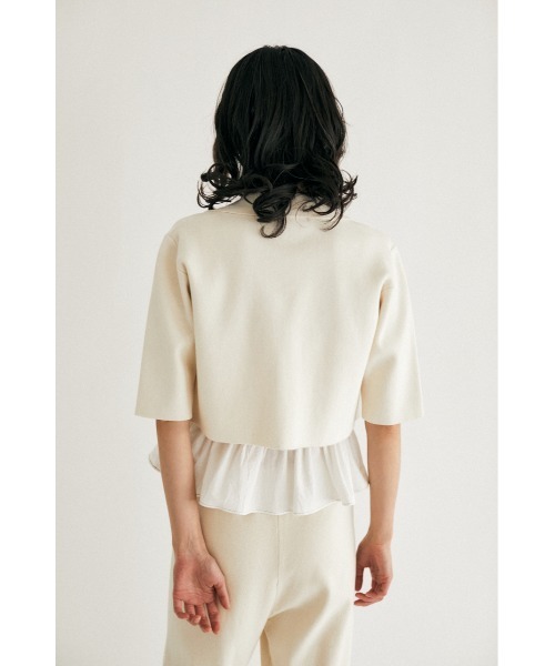 M_(エムアンダーバー)の「【M_】SHORT KNIT シャツ(ニット/セーター・レディース・ベージュ/アイボリー/ブラック・FREE)」の16枚目の写真