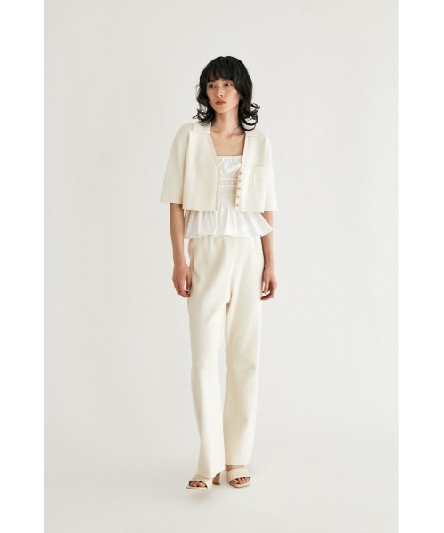 M_(エムアンダーバー)の「【M_】SHORT KNIT シャツ(ニット/セーター・レディース・ベージュ/アイボリー/ブラック・FREE)」の19枚目の写真