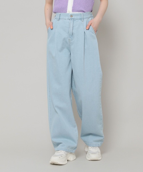 ALAND(エーランド)の「3.3Field Trip/ONE TUCKデニムパンツ 2285616(デニムパンツ・レディース・インディゴブルー/ライトブルー・FREE)」の2枚目の写真