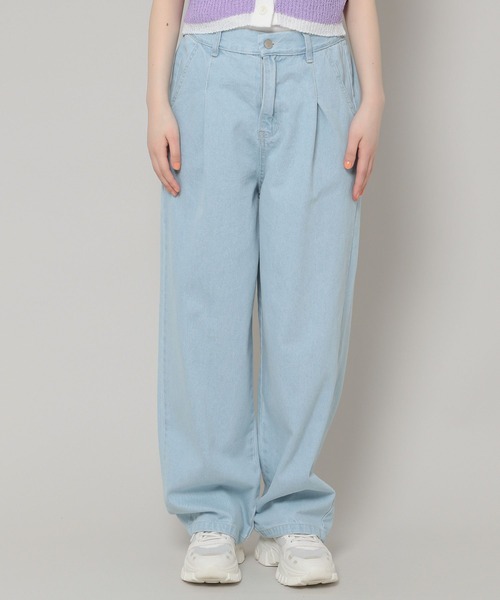 ALAND(エーランド)の「3.3Field Trip/ONE TUCKデニムパンツ 2285616(デニムパンツ・レディース・インディゴブルー/ライトブルー・FREE)」の12枚目の写真