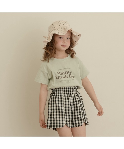 Lycee mine（リセマイン）の「アソートガールズショートパンツ（スウェットパンツ・キッズ・ライトベージュ/ライラック/アイボリー/ライトピンク/マスタード/ラベンダー/ブラック/カーキ/サーモンピンク・130cm/110cm/140cm/120cm/100cm）」の13枚目の写真