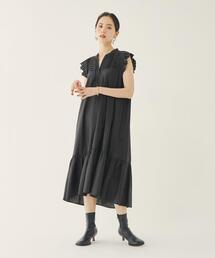 <EMMEL REFINES(エメル リファインズ)>EM フロントピンタック ワンピース