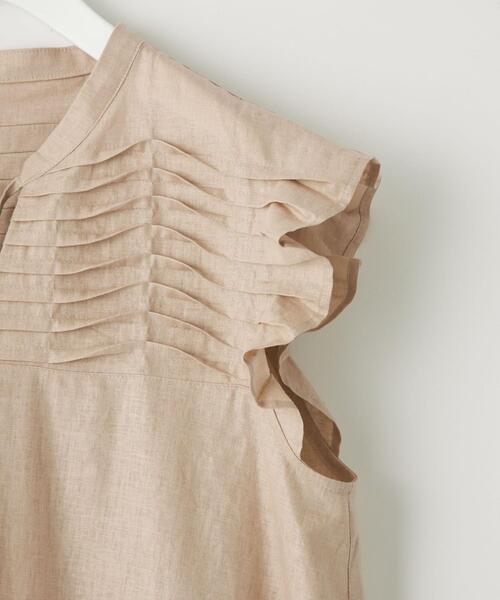 EMMEL REFINES（エメルリファインズ）の「＜EMMEL REFINES（エメル リファインズ）＞EM フロントピンタック ワンピース（ワンピース・レディース・ブラック/ベージュ・FREE）」の5枚目の写真