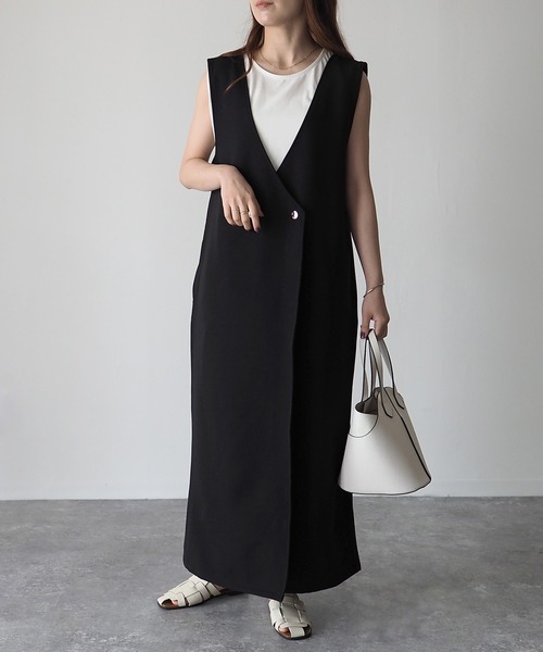 Riberry（リベリー）の「2WAYダブルボタンロングジレ/ジャンパー