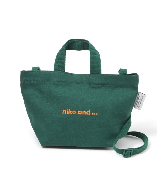 niko and...（ニコアンド）の「オリジナルニコロゴ刺繍ショルダーバッグ【ニコロゴトート】（ショルダーバッグ・レディース・ブラック/オフホワイト/セージグリーン/ベージュ/グリーン・0）」の11枚目の写真