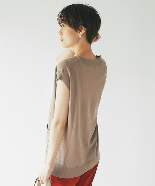 un dix cors（アンディコール）の「レイヤードで上級者　深Vネックニットベスト（ベスト・レディース・ライトベージュ/モカ/チャコール・FREE）」の21枚目の写真
