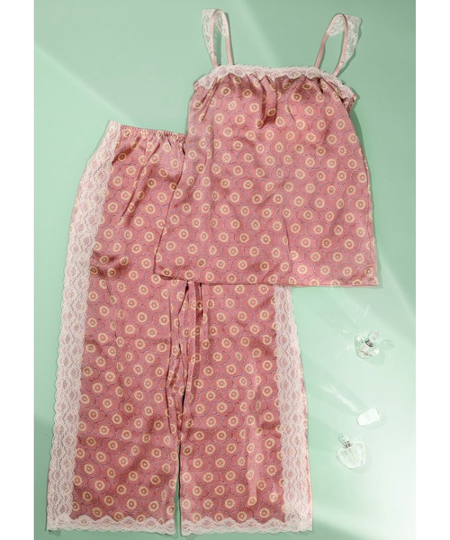 Chut！ INTIMATES（シュットインティメイツ）の「【MEGUMIコラボ】ロングパンツ+collaborate (C382)（ルームウェア/パジャマ・レディース・ブルー系その他/ピンク系その他・M/L）」の9枚目の写真