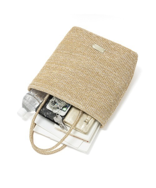 ANTEPRIMA/MISTO（アンテプリマミスト）の「ワイヤー ラフィア/ラージ/ショルダーバッグ/Ａ4バッグ（ショルダーバッグ・レディース・シルバー/ブラック/ナチュラル・ONE SIZE）」の12枚目の写真