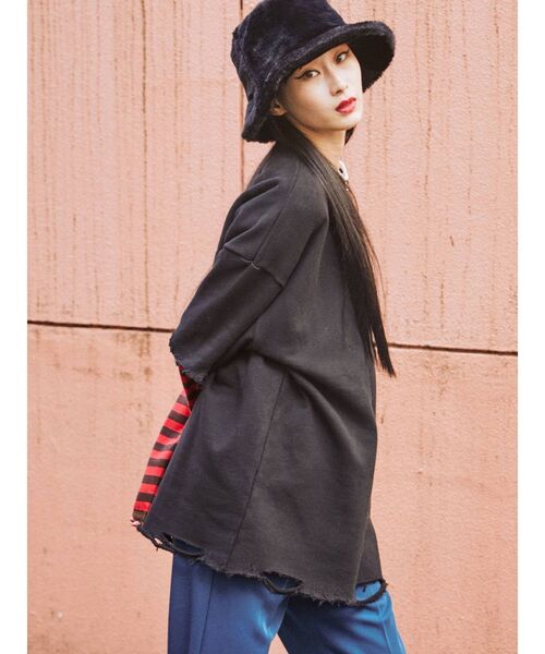 jouetie（ジュエティ）の「カラーファーハット（ハット・レディース・ブラック/レッド/ブルー/アイボリー・FREE）」の11枚目の写真