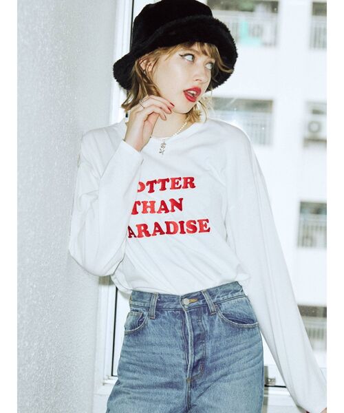 jouetie（ジュエティ）の「カラーファーハット（ハット・レディース・ブラック/レッド/ブルー/アイボリー・FREE）」の14枚目の写真