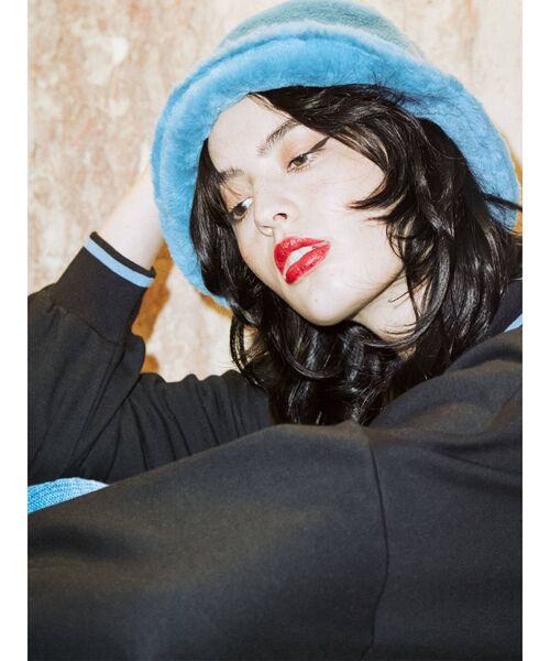 jouetie（ジュエティ）の「カラーファーハット（ハット・レディース・ブラック/レッド/ブルー/アイボリー・FREE）」の7枚目の写真