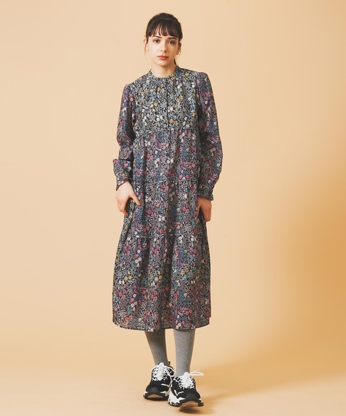MILKFED.（ミルクフェド）の「FLORAL PATTERN PANELED DRESS（ワンピース）」 WEAR