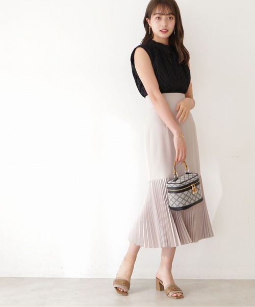 PROPORTION BODY DRESSING（プロポーションボディドレッシング）の「マーメイドプリーツスカート / 1212220507（スカート・レディース・ベージュ/ブラウン/ピンク・SMALL/MEDIUM）」の6枚目の写真