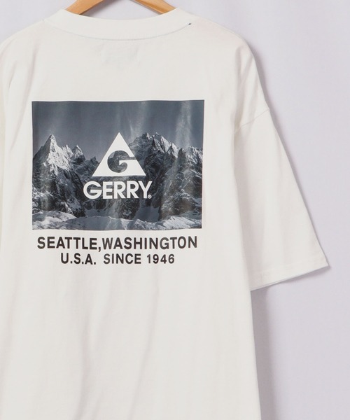 GERRY(ジェリー)の「GERRY USAコットン20天竺バックプリント ルーズTシャツ(Tシャツ/カットソー・メンズ・ブラック/ダークグリーン/パープル/その他/ホワイト系その他/ブラック系その他/グリーン系その他/ブルー系その他/パープル系その他/グレイッシュブルー/ホワイト系その他2/ホワイト系その他3/ブラック系その他2/グリーン系その他2/ブルー系その他2・M/L/LL)」の2枚目の写真