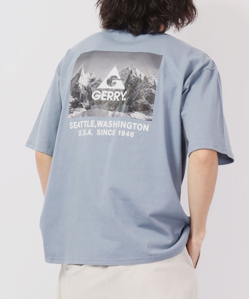 GERRY(ジェリー)の「GERRY USAコットン20天竺バックプリント ルーズTシャツ(Tシャツ/カットソー・メンズ・ブラック/ダークグリーン/パープル/その他/ホワイト系その他/ブラック系その他/グリーン系その他/ブルー系その他/パープル系その他/グレイッシュブルー/ホワイト系その他2/ホワイト系その他3/ブラック系その他2/グリーン系その他2/ブルー系その他2・M/L/LL)」の12枚目の写真