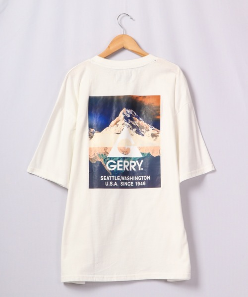 GERRY(ジェリー)の「GERRY USAコットン20天竺バックプリント ルーズTシャツ(Tシャツ/カットソー・メンズ・ブラック/ダークグリーン/パープル/その他/ホワイト系その他/ブラック系その他/グリーン系その他/ブルー系その他/パープル系その他/グレイッシュブルー/ホワイト系その他2/ホワイト系その他3/ブラック系その他2/グリーン系その他2/ブルー系その他2・M/L/LL)」の3枚目の写真