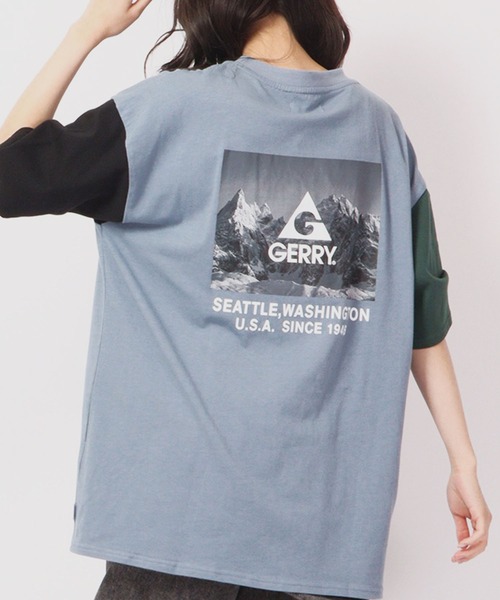 GERRY(ジェリー)の「GERRY USAコットン20天竺バックプリント ルーズTシャツ(Tシャツ/カットソー・メンズ・ブラック/ダークグリーン/パープル/その他/ホワイト系その他/ブラック系その他/グリーン系その他/ブルー系その他/パープル系その他/グレイッシュブルー/ホワイト系その他2/ホワイト系その他3/ブラック系その他2/グリーン系その他2/ブルー系その他2・M/L/LL)」の15枚目の写真