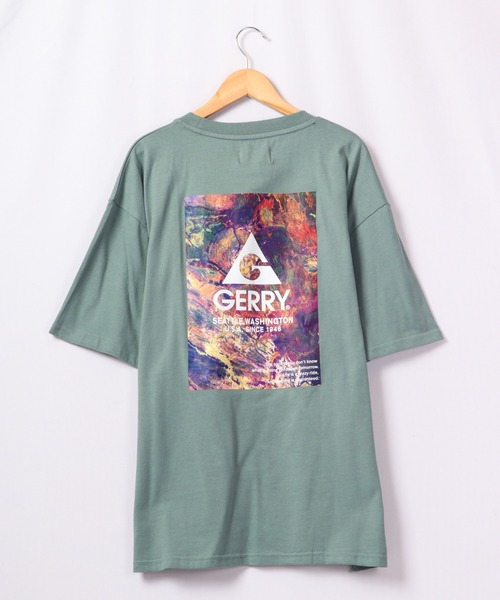 GERRY(ジェリー)の「GERRY USAコットン20天竺バックプリント ルーズTシャツ(Tシャツ/カットソー・メンズ・ブラック/ダークグリーン/パープル/その他/ホワイト系その他/ブラック系その他/グリーン系その他/ブルー系その他/パープル系その他/グレイッシュブルー/ホワイト系その他2/ホワイト系その他3/ブラック系その他2/グリーン系その他2/ブルー系その他2・M/L/LL)」の10枚目の写真