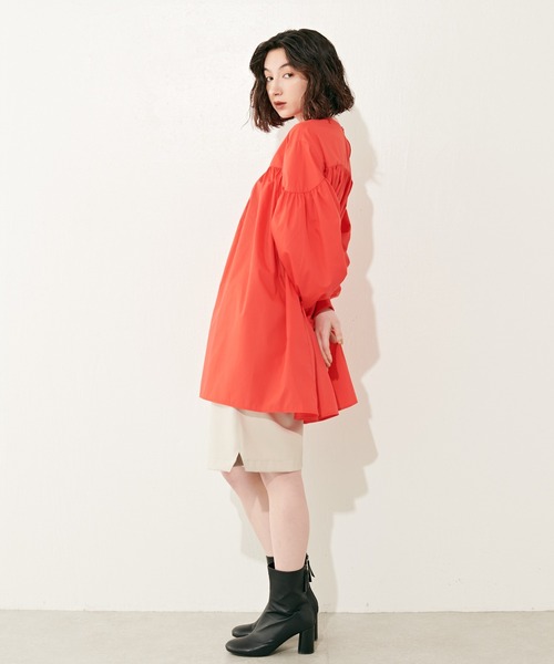 Lui's（ルイス）の「エコレザーハーフパンツ(セットアップ対応)（その他パンツ・レディース・ライトベージュ/ブラック・FREE）」の13枚目の写真