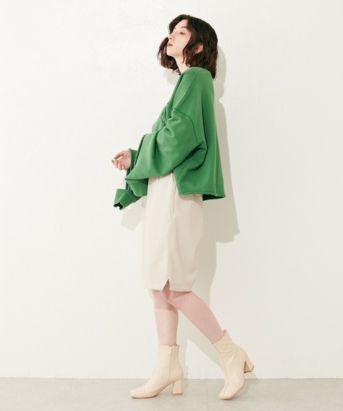 Lui's（ルイス）の「エコレザーハーフパンツ(セットアップ対応)（その他パンツ・レディース・ライトベージュ/ブラック・FREE）」の22枚目の写真