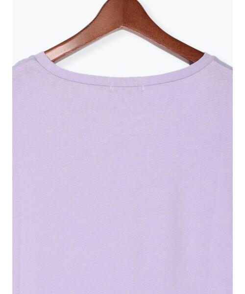 Te chichi TERRASSE（テチチテラス）の「バックギャザー切替トップス（Tシャツ/カットソー・レディース・オフホワイト/ターコイズブルー/パープル/ブラック・ﾌﾘ-）」の11枚目の写真