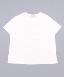 Samansa Mos2 | レースパッチワーク半袖カットソー(Tシャツ/カットソー)