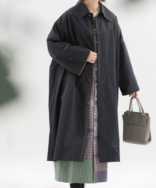 nop de nod バイカラーコート WOMENS】Asymmetry Bicolor Jacket アシンメトリーバイカラー