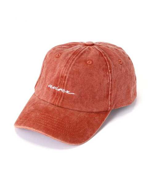 AVIREX（アヴィレックス）の「PIGMENT LOGO CAP/ ピグメントロゴキャップ（キャップ・レディース・チャコールグレー/ベージュ/レッド・FREE）」の21枚目の写真
