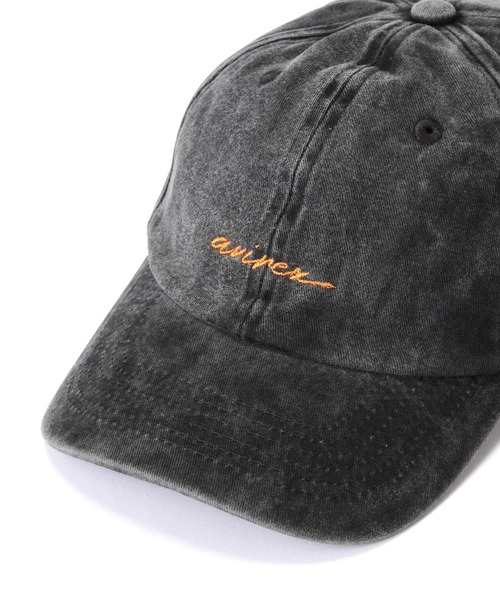 AVIREX（アヴィレックス）の「PIGMENT LOGO CAP/ ピグメントロゴキャップ（キャップ・レディース・チャコールグレー/ベージュ/レッド・FREE）」の17枚目の写真