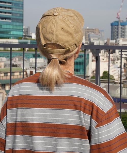 AVIREX（アヴィレックス）の「PIGMENT LOGO CAP/ ピグメントロゴキャップ（キャップ・レディース・チャコールグレー/ベージュ/レッド・FREE）」の14枚目の写真