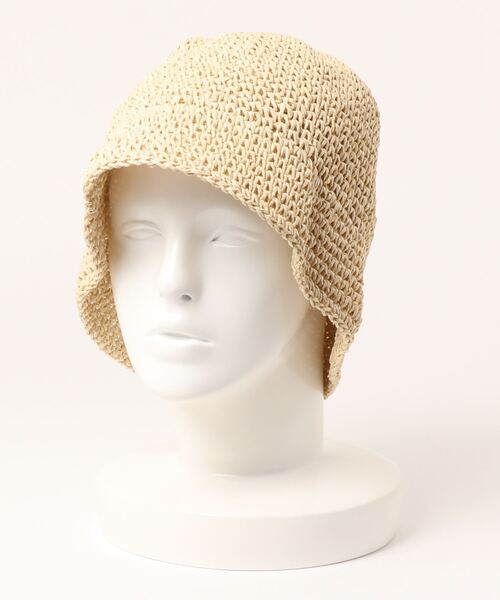 ammy.(エイミードット)の「【 ammy. / エイミードット 】 麦わら ペーパーハット ベルハット(ハット・レディース・ブラック/ベージュ/アイボリー・FREE)」の7枚目の写真