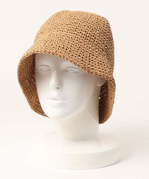 ammy.(エイミードット)の「【 ammy. / エイミードット 】 麦わら ペーパーハット ベルハット(ハット・レディース・ブラック/ベージュ/アイボリー・FREE)」の8枚目の写真