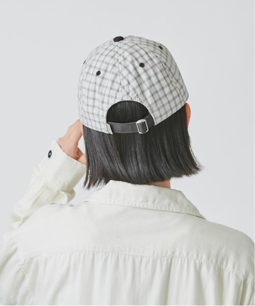 OVERRIDE（オーバーライド）の「OVERRIDE  OGC CHECK 6P CAP SG（キャップ・レディース・ベージュ/ネイビー/ダークグレー・57~59cm）」の6枚目の写真