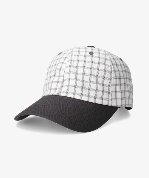 OVERRIDE（オーバーライド）の「OVERRIDE  OGC CHECK 6P CAP SG（キャップ・レディース・ベージュ/ネイビー/ダークグレー・57~59cm）」の8枚目の写真
